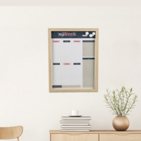 Sofine – tableau blanc mural mon planificateur de semaine, tableau d'écriture, tableau magnétique à effaçable à sec