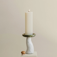 Porte-bougie en marbre naturel personnalisé de la marque Stonekocc, en forme de champignon, écologique, durable, décoration de table, décoration de la maison
