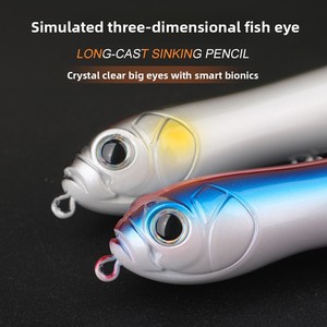 Señuelo artificial rígido de ABS de 135 mm/33 g con sonajero ruidoso para pesca de lubina en superficie con lances de larga distancia - Product Image 4