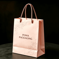 Bolsas de Compra Reciclables de Papel Duro 3D Personalizadas Premium, Empaque de Lujo para Ropa, Cosméticos, Perfumes, Cuidado de la Piel, Pelucas y Prendas de Vestir