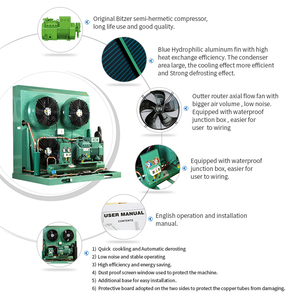 10HP 220V 60Hz Cold <b>Room</b> <b>Cooler</b> Condensing Unit - Product Image 1