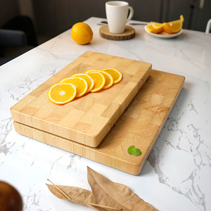 Tabla de Cortar Rectangular de Madera de <span class=keywords><strong>Alerce</strong></span> con Asa de Acero Inoxidable, para Servir Frutas y Verduras - Product Image 5