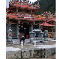 Brûle-encens et encensoir en pierre de granit naturelle verte du temple taoïste de Chine, XIANG LU, à vendre