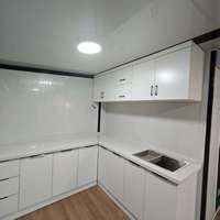 Casa Contenedor Expandible de 40 pies, 3 Dormitorios, Casa Modular Prefabricada, Villa de Lujo Lista para Usar en Complejos Turísticos, Casa Contenedor Expandible Prefabricada de 20 pies