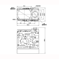 Module laser ultra-compact 3000m pour télémètre UAV, 3.3V TTL Lrf 1535nm, module laser en verre Erbium sûr pour les yeux, pour Lidar/télémétrie
