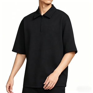 Custom Logo <b>Collar</b> <b>T</b>-<b>shirt</b> for Formal Men in Summer Simple Cotton Men's Clothing Leading Short Sleeved Loose Men's <b>T</b>-<b>shirts</b> - Product Image 3