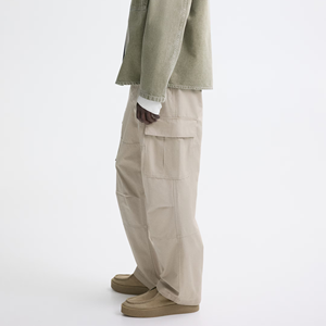 Nuovo Design <span class=keywords><strong>Pantaloni</strong></span> Cargo da <span class=keywords><strong>Uomo</strong></span> in Cotone, Vestibilità Comoda, Gamba Dritta WX732371 HHJ - Product Image 2