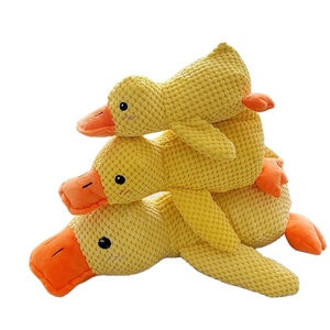 Crinkle squeaker con chó đồ chơi trong vịt hình phim hoạt hình phong cách mềm thân thiện với môi không thể phá hủy vật nuôi Đồ chơi làm bằng da lộn bông - Product Image 2
