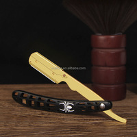 Portacuchillas Plegables de Diseño Único, Suministro de Fábrica, Maquinilla de Afeitar para Hombre, Maquinilla de Afeitar de Borde Recto, Maquinilla de Afeitar de Barbero