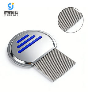 Peigne anti-<span class=keywords><strong>poux</strong></span> et anti-puces en acier inoxydable durable, portable, facile à utiliser, simple pour chats et chiens - Product Image 1