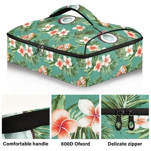 Bolsas Térmicas Personalizadas con Diseño de Plumeria de Hawái, Porta Alimentos con Logotipo Personalizado, para Comida Caliente o Fría - Product Image 2