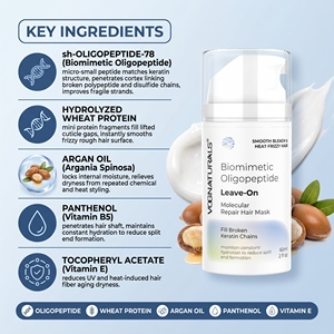 Masque Capillaire Réparateur Moléculaire Sans Rinçage Breveté – Réparation Durable <span class=keywords><strong>Cheveux</strong></span> Secs/Frisés/Abîmés – Répare les Dommages en 4 Minutes – Convient aux <span class=keywords><strong>Cheveux</strong></span> Teints ou Traités à la Chaleur - Product Image 5