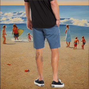 Pantalones Cortos Cargo Elásticos de Moda para Hombre al por Mayor, de Poliéster/Algodón, Transpirables y de Secado Rápido, Ideales para Trabajo Casual - Product Image 2