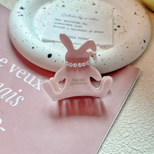 YIYI Pinza de Pelo Personalizada de Acetato con Diseño de Flor Hueca de 8cm, Mango Rosa, Pinza de Alta Calidad - Product Image 5