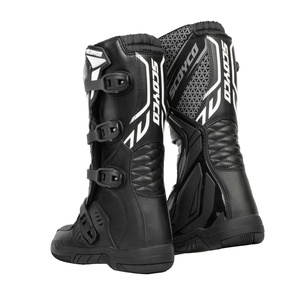 Botas de Motocross Enduro MX Duraderas Antideslizantes Blancas y Negras para Hombre, Botas de Motociclismo para Carreras Todoterreno - Product Image 4