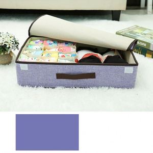 Grid Underwear Socks Clothes <b>Foldable</b> Storage <b>Box</b> With Lid Multi Colors Stackable Storage <b>Box</b> Drawer - Product Image 4