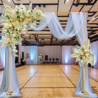 Support d'arche métallique blanc 2x2m, cadre d'arche de mariage, support de fond pour ballons pour décoration de fête d'anniversaire ou de baby shower