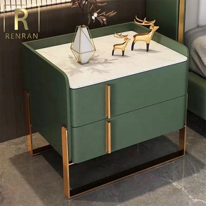 Italian Elegant Modern <strong>Bedside</strong> <strong>Table</strong> <strong>Green</strong> Orange Wooden Night Stand <strong>Bedside</strong> <strong>Table</strong> With Storage Small Bed <strong>Tables</strong> - Product Image 1