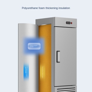 Thương mại dọc thép không gỉ đơn nhiệt độ tủ đông tự động rã đông Bốn cửa điều chỉnh nhiệt cao - Product Image 2
