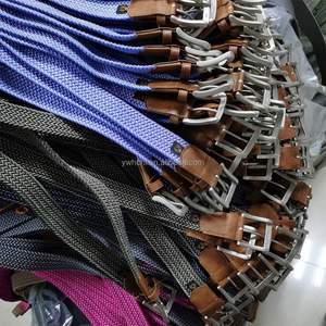 Cinturón elástico trenzado tejido de tela elástica de moda informal de mujer personalizado para hombres - Product Image 5