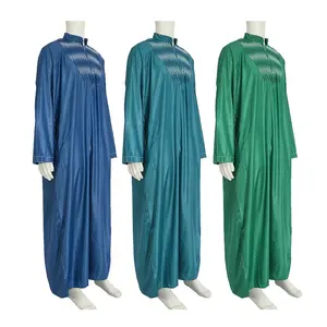 Дубай мусульманская вышивка мужская драпировка Тонкий модельный стиль марокканское платье пакистанский кафтан Африканский бубоу одежда мужское мусульманское платье