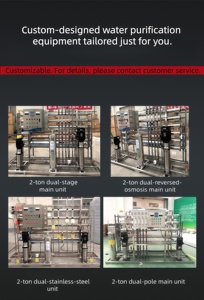 Equipo de Tratamiento de Agua por Ósmosis Inversa de Dos Etapas <span class=keywords><strong>SRO</strong></span> 0.5T/H, Purificación de Agua Industrial Automática a Gran Escala Comercial - Product Image 5