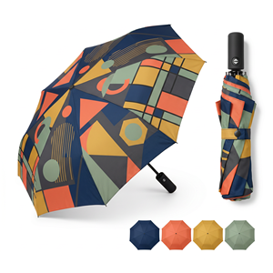 Parapluie pliant moderne publicitaire, ouverture automatique, protection UV, pluie, voyage, compact, design minimaliste, usage quotidien - Product Image 3