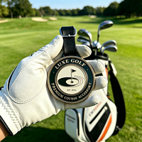 Tag Nama Tas Golf Logam Moq Rendah Proses Embossing Tag Tas Golf Mewah Kustom