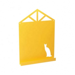 Nhà màu vàng thuận tiện sharpe bảng tin kim loại từ treo tường tấm hiển thị bảng ưa thích với lớp lưu trữ - Product Image 1