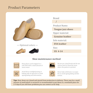 Sepatu dansa Jazz profesional uniseks, sepatu Jazz sol belah antiselip untuk wanita dan pria - Product Image 6