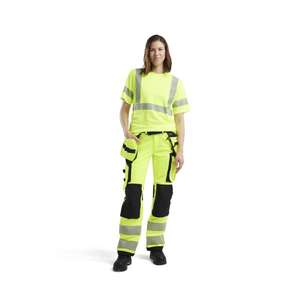 Blaklader-350225373300XXXL เสื้อยืด Hi-Vis ของผู้หญิง7330509881439สีเหลืองกางเกงยีนส์ชุดทำงาน HI-VIS - Product Image 3