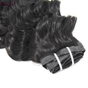 Mollette sottili per capelli ondulati naturali non trasformate in Clip invisibile peruviano-in extension originali per capelli umani donne nere - Product Image 4