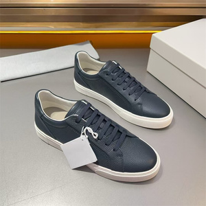 <span class=keywords><strong>Zapatillas</strong></span> Bajas con Cordones para Hombre <span class=keywords><strong>de</strong></span> Cuero Genuino, Zapatos Casuales Blancos Versátiles <span class=keywords><strong>de</strong></span> Moda, Calzado Plano Individual para Vestir y Caminar - Product Image 3