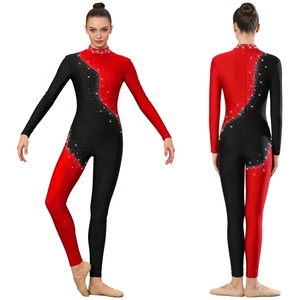 Traje de Danza para Mujer, Mono de Gimnasia, Traje de Cuerpo Entero, para Ballet, Patinaje Artístico, Espectáculos y Eventos - Product Image 2