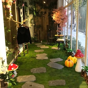 <span class=keywords><strong>Tapis</strong></span> de mousse artificielle en tissu non tissé fait main DIY, aspect haut de gamme, pour micro-paysages, feuilles de mousse, décoration de plantes en pot - Product Image 4