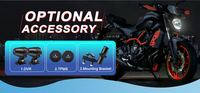 Écran de navigation GPS DVR pour moto et voiture, 5 pouces, étanche, Android Auto, CarPlay