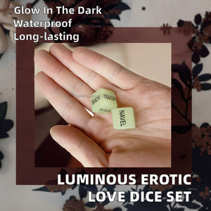 Dados Eróticos de Alta Calidad, Luminosos, con Letras en Inglés Grabadas, Divertidos, con Posturas Sexuales para Parejas, Duraderos, Juguetes Sexuales - Product Image 2