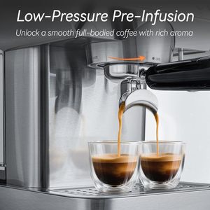 Máquina de Café Espresso Semiautomática Personalizada de Fábrica, Máquina de Café Italiana de Acero Inoxidable para el Hogar - Product Image 4