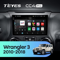Autoradio multimédia TEYES CC4 PRO pour Jeep Wrangler 3 JK 2010 - 2018, CarPlay, Android Auto, 2DIN