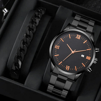Coffret cadeau montre à quartz pour homme avec bracelet et boîte – Montre homme en gros à prix réduit
