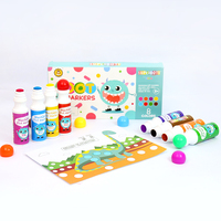 Meilleures ventes de marqueurs de bingo faciles à saisir, lavables, 8 couleurs, marqueurs à points pour les tout-petits et les enfants, ensemble de stylos de couleur