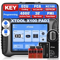 XTOOL X100 PAD3 Strumento di Programmazione Chiavi Auto con Controllo Bidirezionale KC100, Diagnostica Completa OBD2 per Tutti i Sistemi Auto