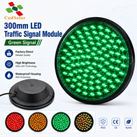 Module de signalisation routière LED CadSolar 300 mm, tricolore, boule complète, étanche IP65, pour projets de contrôle du trafic