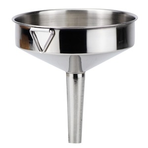 Stainless Steel Funnel With Filter Screen <b>Small</b> Diameter For Pouring Dipping Whisking Wine Kitchen Use - Product Image 3