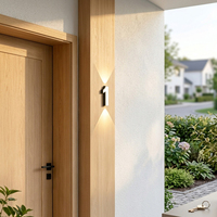 Applique murale LED 7W étanche blanc chaud lumineuse pour porte d'entrée, éclairage de numéros d'adresse, décorative extérieure DIY