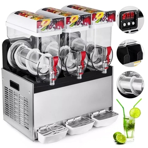 Hot bán Smoothie daiquiri <span class=keywords><strong>Slash</strong></span> Margarita slushie Máy granita Ice Puppy đông lạnh uống giá rẻ bằng Cháo máy 3 Tank <span class=keywords><strong>Maker</strong></span> - Product Image 2