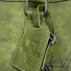 Vintage Distress Heavyweight Wholesale Custom Graphic Print Acid <strong>Wash</strong> Double Soft Strap Handheld Portable Travel <strong>Mens</strong> Duffel <strong>Bag</strong> - Product Image 6