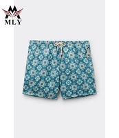 Shorts de plage pour hommes MLY OEM, personnalisés par sublimation, séchage rapide, légers, taille mi-haute, avec cordon de serrage, décontractés