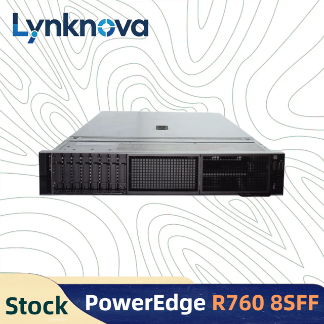 PowerEdge R760 8SFF Servers 8*2.5 Inch 5th Gen Intel Xeon AI Enterprise Rack Server in Stock up to 368TB Dual-Port 25GbE