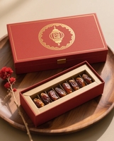 Boîte-cadeau de palmier de date d'événement de Ramadan de compte à rebours de 30 jours avec l'emballage de dattes de noix de coco de cadeau de souvenir d'artisanat d'estampage d'or